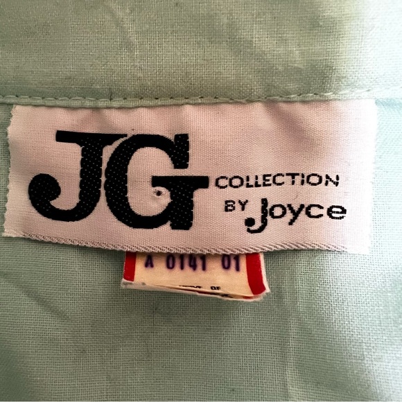 JG Collection by Joyce women’s Blouse. Sz 11/12. mint Green  blended fabric - Picture 5 of 7